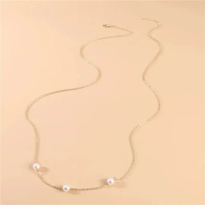 Minimalist Pearl Waist Chain