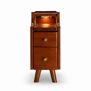 AQIMUELE Wood Nightstand, with 2 Drawers