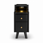 AQIMUELE Wood Nightstand, with 2 Drawers