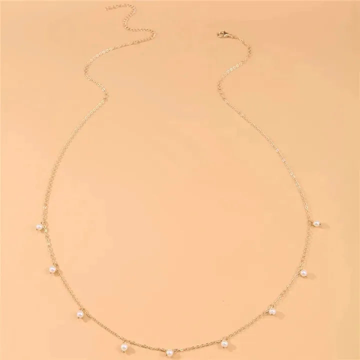 Dainty Pearl Drop Waist Chain