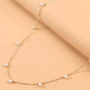 Dainty Pearl Drop Waist Chain
