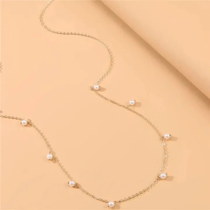 Dainty Pearl Drop Waist Chain