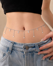 Celestial Moon & Star Waist Chain