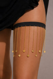 Golden Coin Fringe Thigh Garter Chain