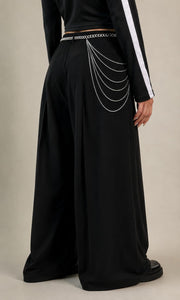 Multi-Chain Wide-Leg Trousers