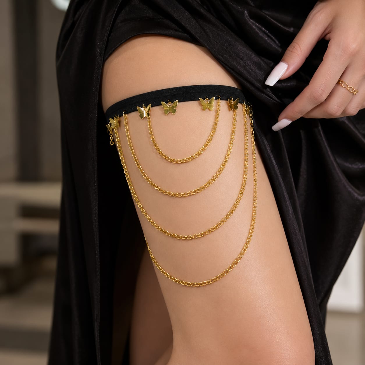 Bohemian Layered Leg Chain
