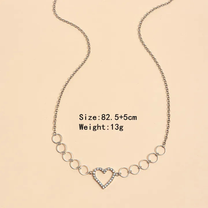 Crystal Heart Waist Chain