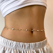 Minimalist Pearl Waist Chain