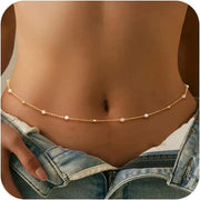 Minimalist Pearl Waist Chain