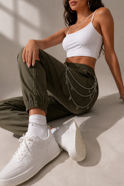 Multi-Layer Silver Star Charm Pocket & Pant Chain