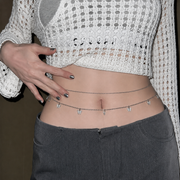 Minimalist Gold Layered Multi-Strand Waist Chain
