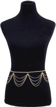Gold Multi-Layer Adjustable Waist & Belly Chain