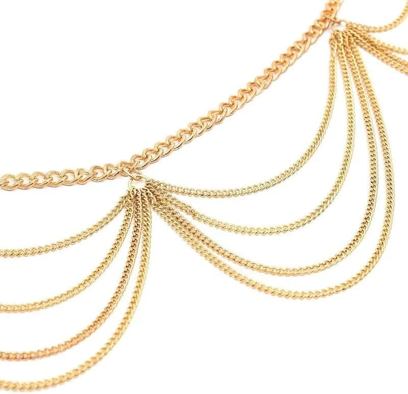 Gold Multi-Layer Adjustable Waist & Belly Chain