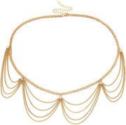 Gold Multi-Layer Adjustable Waist & Belly Chain
