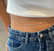 Pearl Accent Waist Chain