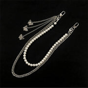 Gold Pearl & Butterfly Charm Pant & Waist Chain