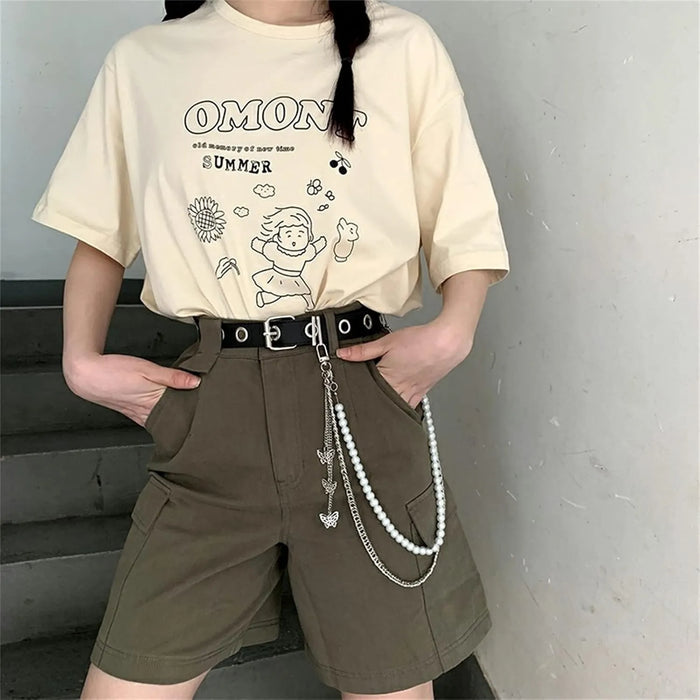 Gold Pearl & Butterfly Charm Pant & Waist Chain