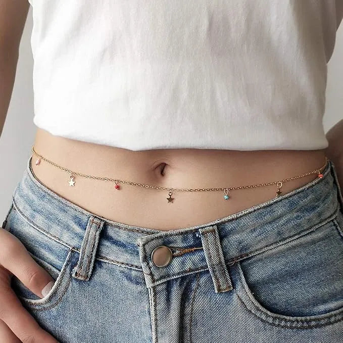 Dainty Gold Body & Belly Waist Chain