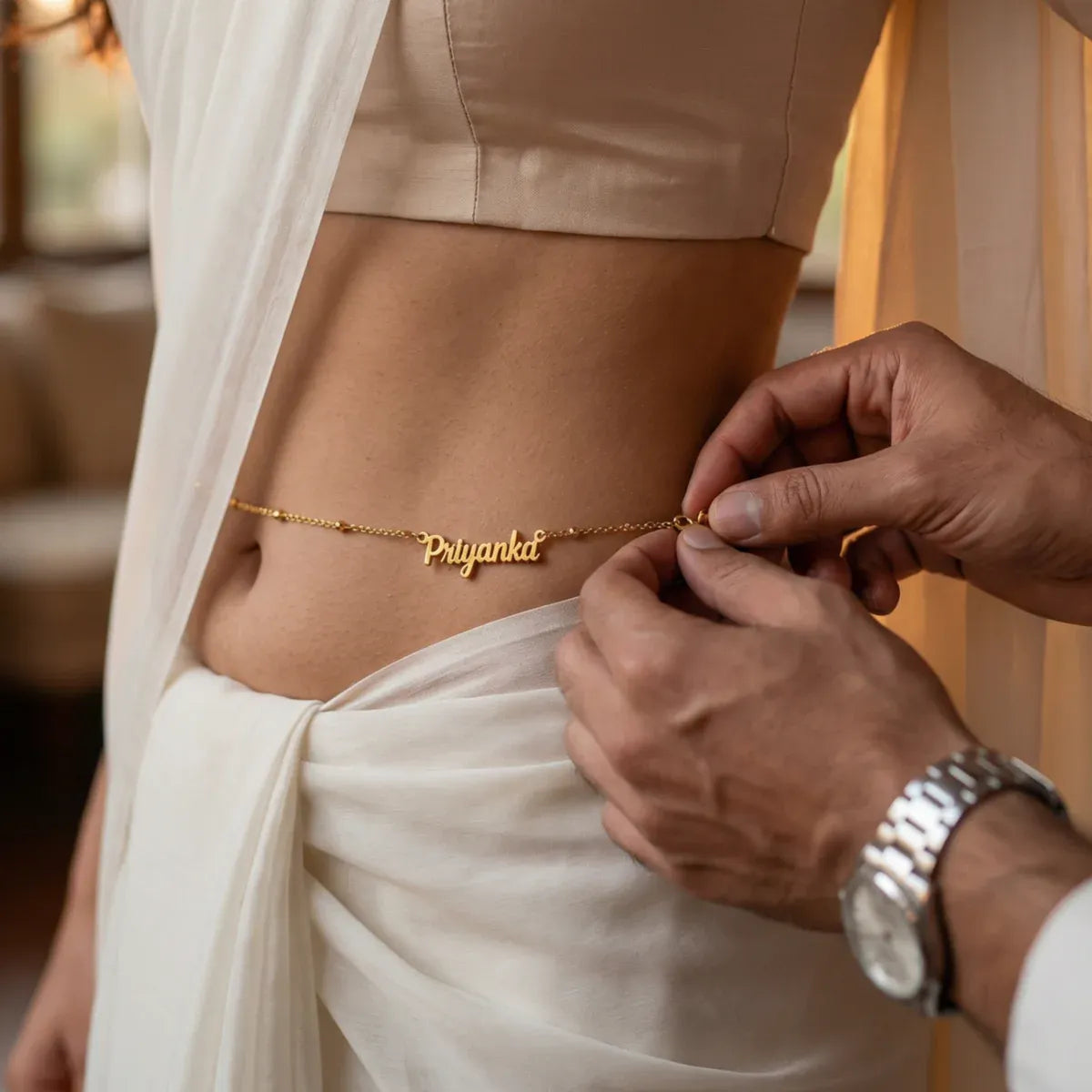 Signature Script Name Waist Chain